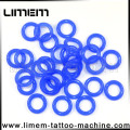 L&#39;anneau coloré bleu foncé de silicone de machine professionnelle de tatouage